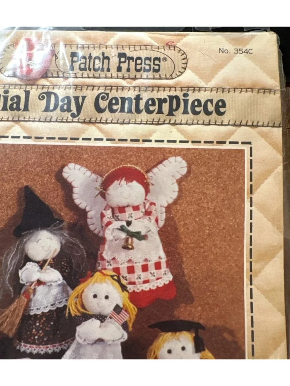 Vintage Patch Press Special Day Centerpiece Craft Patterns 354C Katie Dixon 1981